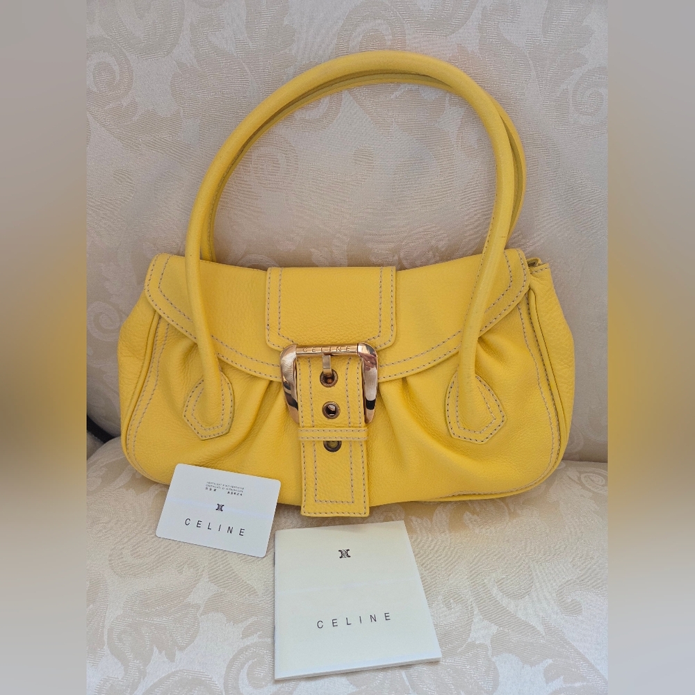 Celine Leather Shoulder Bag